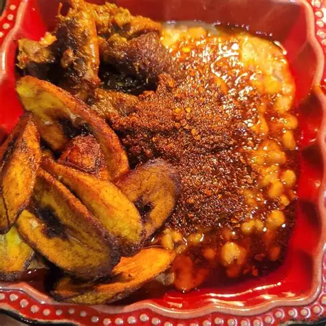 EWA AGOYIN  (BEANS) +  PLANTAIN