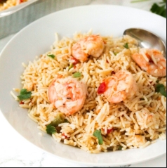 COCONUT RICE +  SHRIMPS